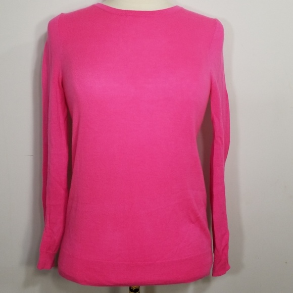 J. Crew Sweaters - J. Crew Collection Bright Pink Cashmere Sweater XS